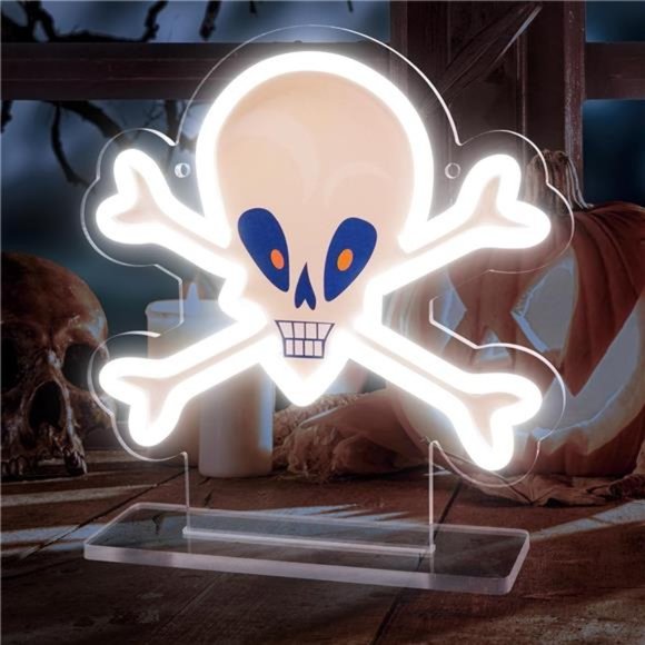 Replacement Glass (GLASS ONLY) - Neon 'Skull' Sign